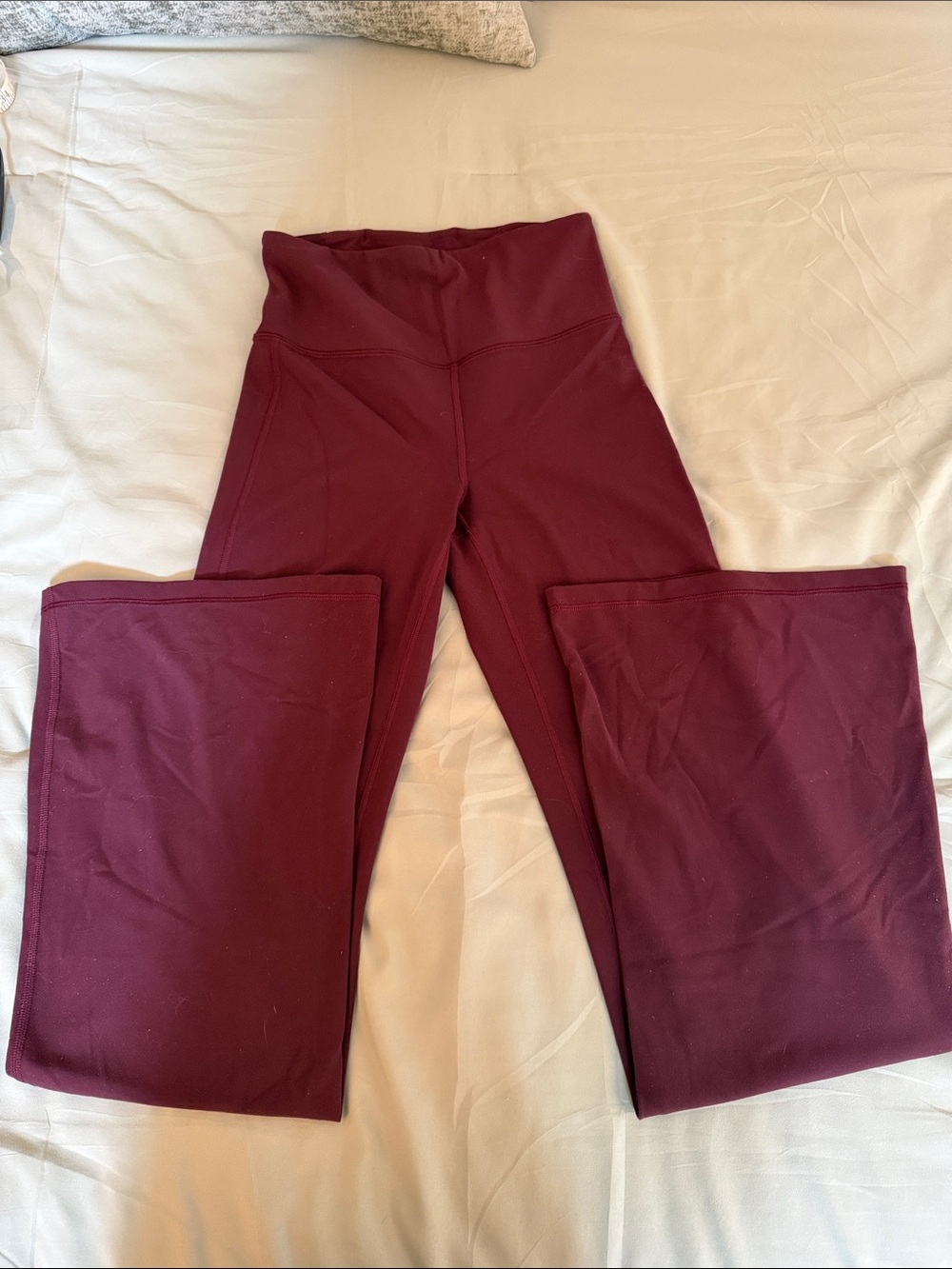 Athleta Wide-Leg High-Waist Pants in Deep Wine XS. P21